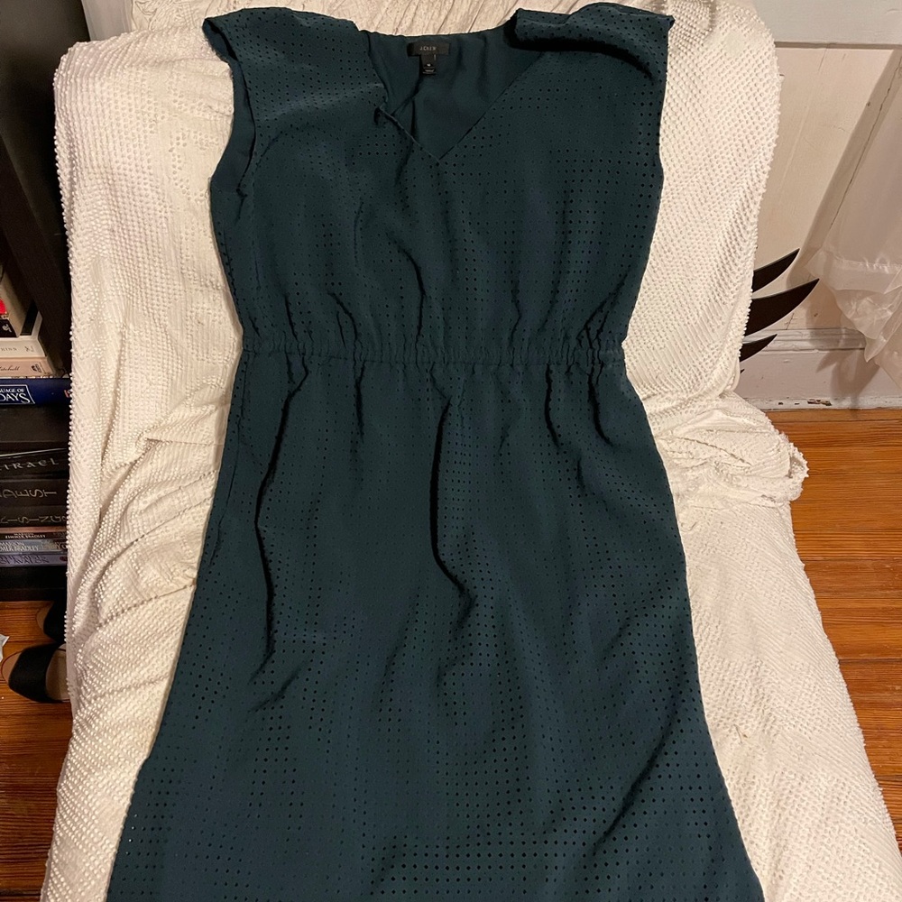 J. Crew Teal A-Line Work Dress